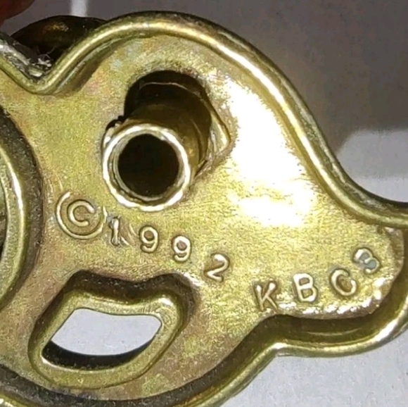 Vintage Brass Chippendale Bail Drawer Pull Flat Keeler (12) art nouveau W/Screws - Picture 9 of 11